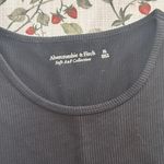 Abercrombie & Fitch Classic Black thong Bodysuit tank ribbed soft A&F collection Photo 3