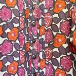 Tracy Reese Drop Waist Mini Dress Size Medium Rose Floral Silk Wool Blend Tunic Photo 8