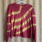 Urban Outfitters Outfitter Top Sweater Women Size Medium Pink Tie Dye Pullover Shirt Photo 0