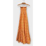 CAROLINE CONSTAS Haisley Floral Strapless Maxi Dress Size XS Yellow Photo 5