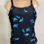 Coldwater Creek New.  blue koi tankini top. Size 16. Retails $70 Photo 0