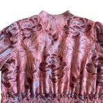 Likely  Rowe Floral Rose Print Ruffle Mini Dress Smocked Waist Size 8 Women's Photo 8