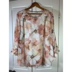 Alfred Dunner  Shirt Blouse Womens‎ Plus Sz 22W Floral Semi Sheer Lined Church Photo 2