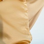 Leau Cabo Womens Ruched‎ Satin Mini Dress in Champagne Size XS Tan Photo 5