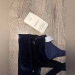 Fabletics NEW Oasis Twist VELOUR Royal Blue Sports Bra Small Photo 4