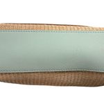 Nanette Lepore Straw Blue Crossbody Bag Chain Strap Designer Purse Photo 2