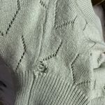 SheIn Green Puff Sleeve Sweater Photo 5