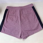 VALIJA Pleated Womens Shorts Sz Small ColorBlock Chevron High Rise 2" Red Preppy Photo 4