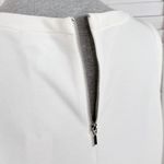 Elle Scallop Hem Pique Knit Sleeveless Tank Top Shirt Ivory White Large Photo 6