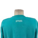 Apparis Karine Sweatshirt Top Organic Cotton Ombre Cropped Aqua Blue Size Small Photo 7