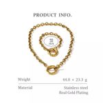 Stainless Steel Women Necklace & Bracelet Set Photo 6