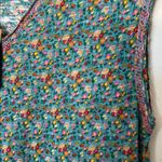 Natural Life  Hangout Cotton Midi Dress Blue Floral XS/S Sleeveless Boho NWT Photo 6