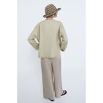 ZARA  Relaxed Fit 100% Linen Top Photo 5