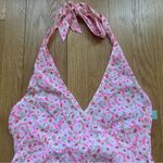 Abound NWT  /Nordstrom Pink Floral Halter Mini Dress Size XS Photo 2