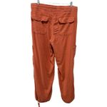 American Eagle  Womens Dreamy Drape Baggy Cargo Wide Leg Pants Sz 16 Orange Boho Photo 1