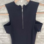 Moda Few  Black Ribbed Bodycon Dress Photo 2