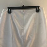 Ann Taylor Skirt White Pencil Skirt w/ Kick Sz 8 EUC Back Kick Pleat Zipper Photo 6