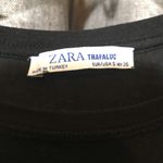 ZARA  Trafaluc Black Short Sleeve Shirt Light Top Photo 6