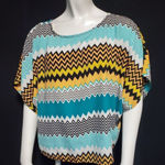 Buttons  Chevron Top with Back Zipper (M) Photo 0