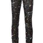 Balenciaga Mid-Rise Skinny Leg Jeans Abstract Print Sz 42 Photo 1