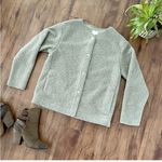 Joie  Minimal Snap Front Cozy Collarless Teddy Sherpa Sweater Jacket - Sz S 💛🎀 Photo 2