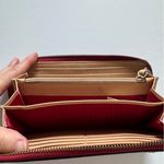 Kate Spade Women's Grand Street Neda Zip Around Red Leather Wallet Photo 6