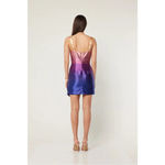 Elliatt  Transference Dress Pink Purple Blue Ombre Asymmetrical Mini Dress XS Photo 6
