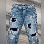 Big star Women’s Vintage Vibe Distressed Ripped Hole Jeans Waist Size 27 Photo 2