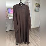 Topshop Women's Long Brown Cardigan Sweater Photo 3