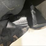 Rouge Size 10 Black‎ Faux Suede Camouflage Lace Up Combat Boot Rubber Sole Black Photo 4