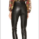 Pistola  Aline leather High Rise Skinny Pants in Slate Black Photo 2