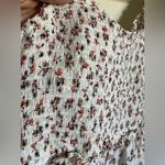 Skylar + Madison White Floral Smocked Top Sleeveless Mini Dress #S Photo 7