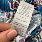 Natori Blue Paisley Satin Wide Leg Pants Womens M Beachy Casual Pull On PJ Size M Photo 10