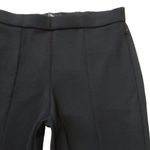 Theory NWT  Vent Demitria in Black Navy Double Knit Slit Flare Trouser Pants 4 Photo 4