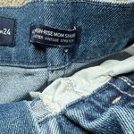 Hollister  Denim Blue Women's Ultra High-Rise Mom Shorts Photo 3