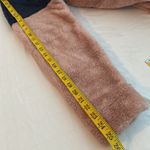 Doublju pullover fuzzy feel 1/4 zip colorblock long sleeves comfy size large Pink Photo 5