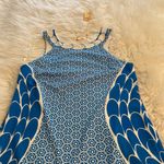 Aryeh  Blue and White Sleeveless Dress size M brand new length 35” bust 34” Photo 7