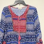 Velzera  Woman’s 2XL Red Tassel Tie Bohemian Bell Sleeve Mini Dress Boho Girl Photo 1