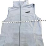 Columbia Sweater Vest Womens Full Zip Pale Blue/Gray Fleece Polyester Medium Photo 3