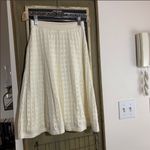 Anthropologie Meadow Rue Cadenza Pointelle Knit Skirt Cream Ivory Size 8 Photo 6