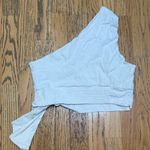 Free People  Carmen One Shoulder White Crop Top Toe size Large Photo 2