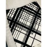 White House | Black Market  | Black White Pencil Skirt Abstract Grid |‎ Size 12 Photo 3