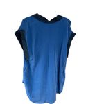 7 For All Mankind  Women's Blue Sleeveless Collared Blouse Top‎ Photo 4
