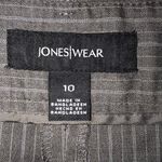 Jones Wear GRAY STRIPED DRESS SLACKS SIZE 10 Photo 2