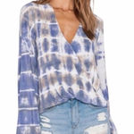 Blue Life NEW  Abalone Tie Dye V Neck  Hayley Top Shirt size Small Photo 0