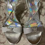 Sizzle silver decorative heels Size 7.5 Photo 1