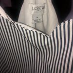 J.Crew Navy and White Striped Blouse Photo 2