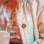 Handmade Multicolor Crochet Crop Top Photo 1