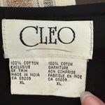 Vintage 90s Cleo Black Velveteen Embroidered Christmas Vest Bell Zipper Pull XL Photo 7