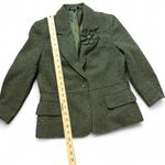 Daisy Fuentes Vintage Green Wool Blend Tweed Blazer Photo 7